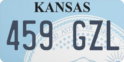 KS license plate 459GZL