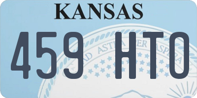 KS license plate 459HTO