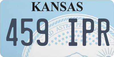 KS license plate 459IPR