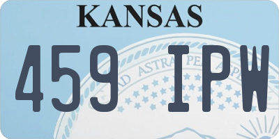 KS license plate 459IPW