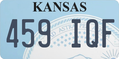 KS license plate 459IQF