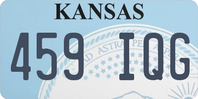KS license plate 459IQG