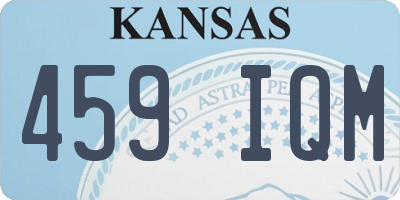 KS license plate 459IQM
