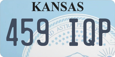KS license plate 459IQP