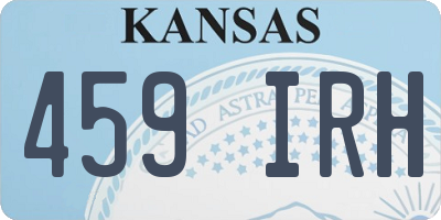 KS license plate 459IRH