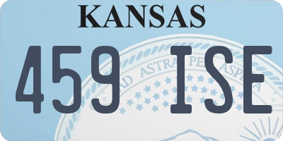 KS license plate 459ISE
