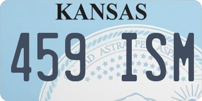 KS license plate 459ISM