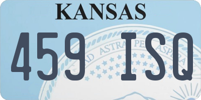 KS license plate 459ISQ