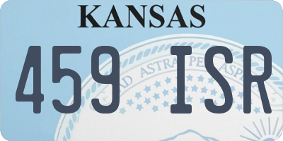 KS license plate 459ISR