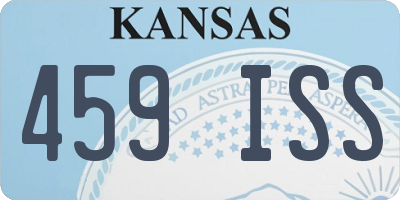 KS license plate 459ISS
