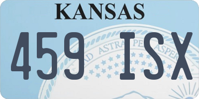 KS license plate 459ISX