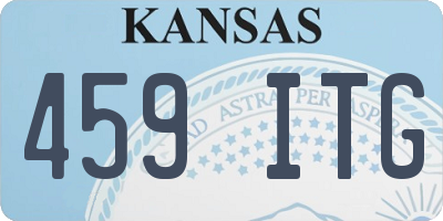 KS license plate 459ITG