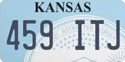 KS license plate 459ITJ
