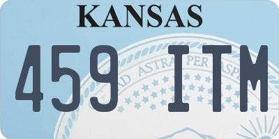 KS license plate 459ITM
