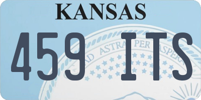 KS license plate 459ITS