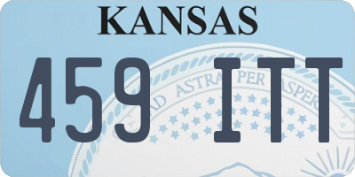 KS license plate 459ITT
