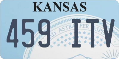 KS license plate 459ITV