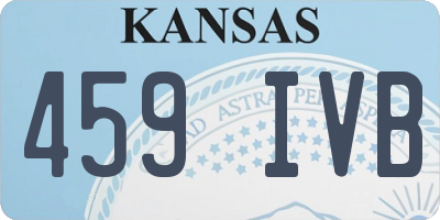 KS license plate 459IVB