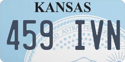 KS license plate 459IVN