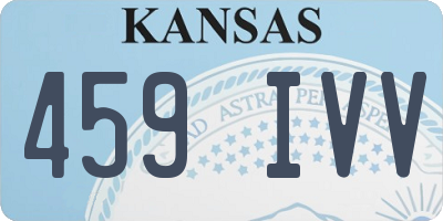 KS license plate 459IVV