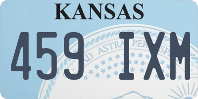 KS license plate 459IXM