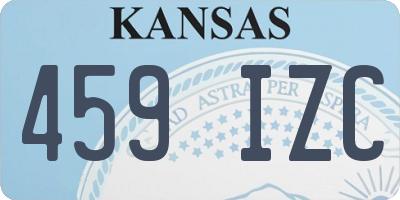 KS license plate 459IZC