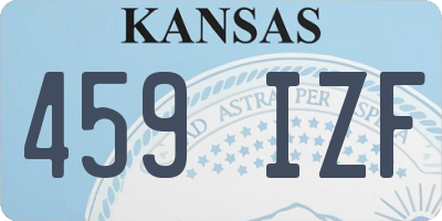 KS license plate 459IZF