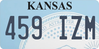 KS license plate 459IZM