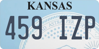 KS license plate 459IZP