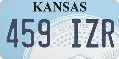 KS license plate 459IZR