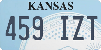 KS license plate 459IZT