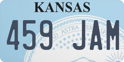 KS license plate 459JAM
