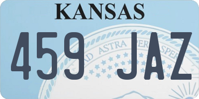 KS license plate 459JAZ