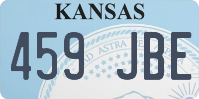 KS license plate 459JBE