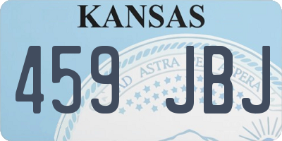 KS license plate 459JBJ