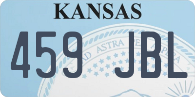 KS license plate 459JBL