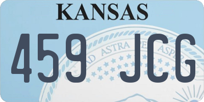 KS license plate 459JCG