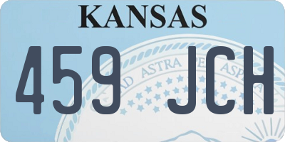 KS license plate 459JCH