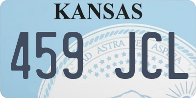 KS license plate 459JCL