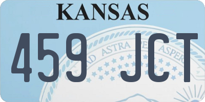 KS license plate 459JCT