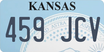 KS license plate 459JCV