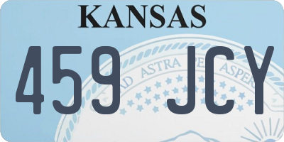 KS license plate 459JCY