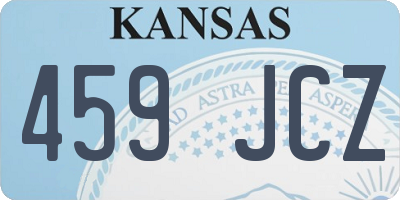 KS license plate 459JCZ