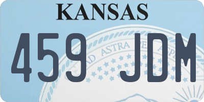 KS license plate 459JDM