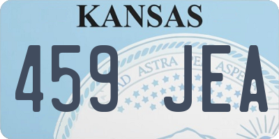 KS license plate 459JEA