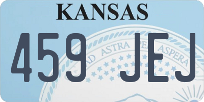 KS license plate 459JEJ