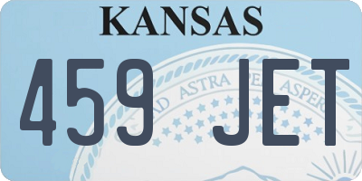 KS license plate 459JET