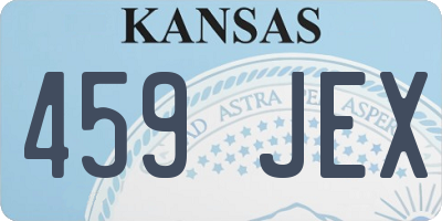 KS license plate 459JEX