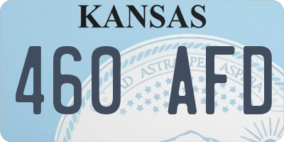 KS license plate 460AFD