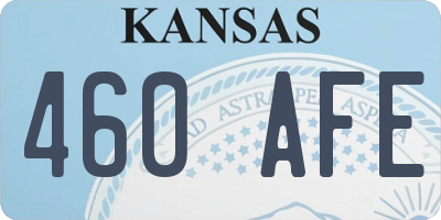 KS license plate 460AFE